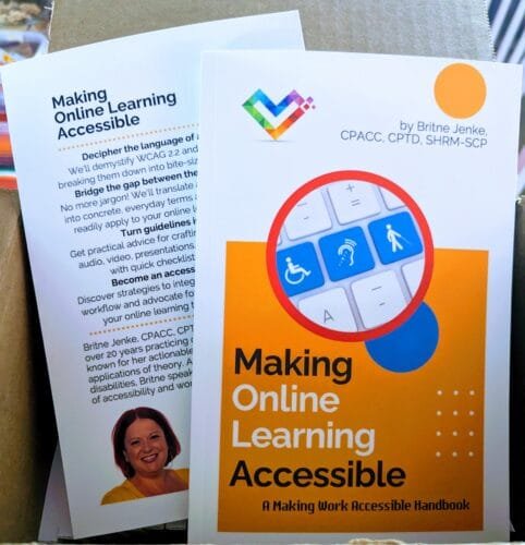 The back and front cover of Making Online Learning Accessible